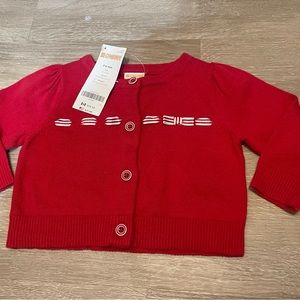 NEW Gymboree Cardigan Red 3 6 months